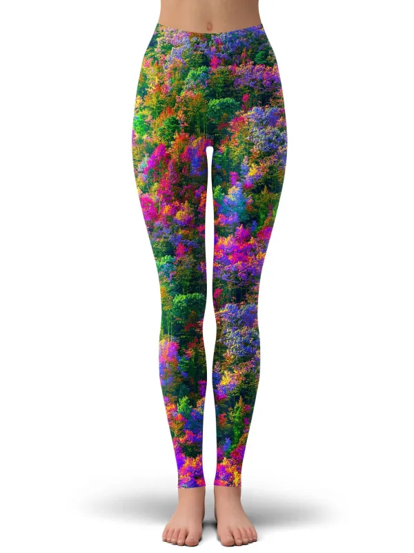 Psychedelic Forest Leggings sold by iEDM