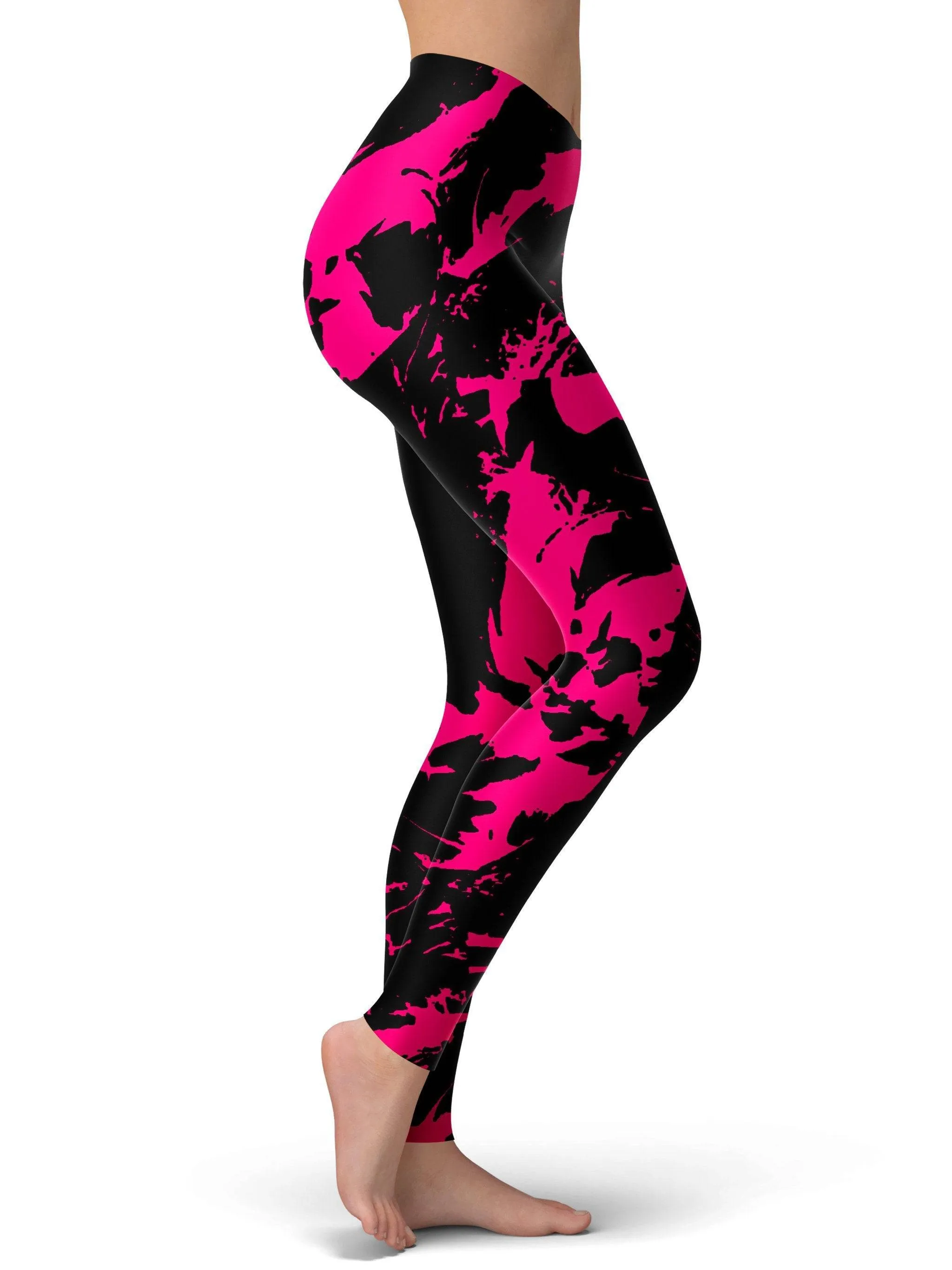 Pink Swirl Leggings sold by iEDM product image thumbnail 2