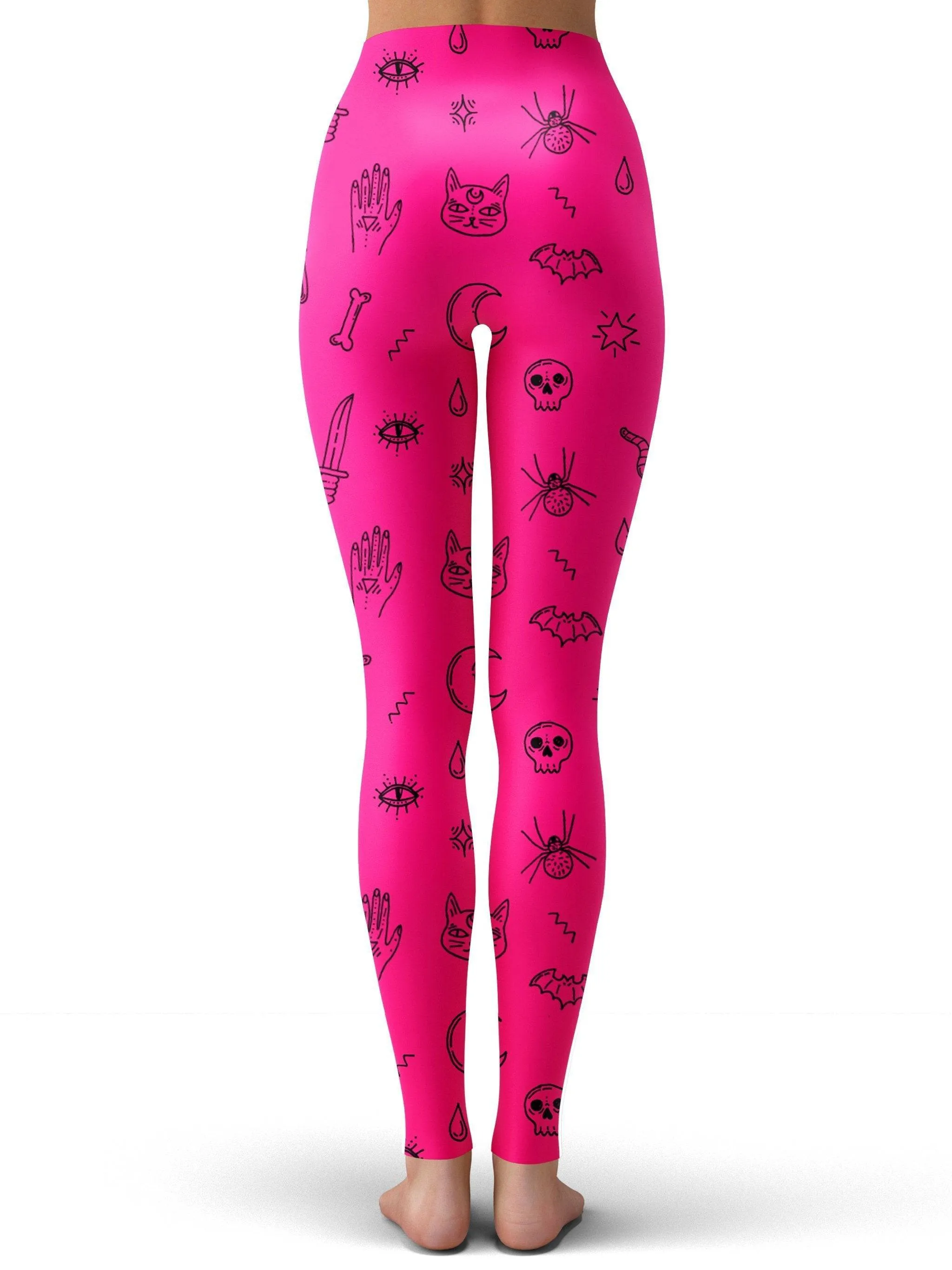 Pink Pattern Leggings sold by iEDM product image thumbnail 3