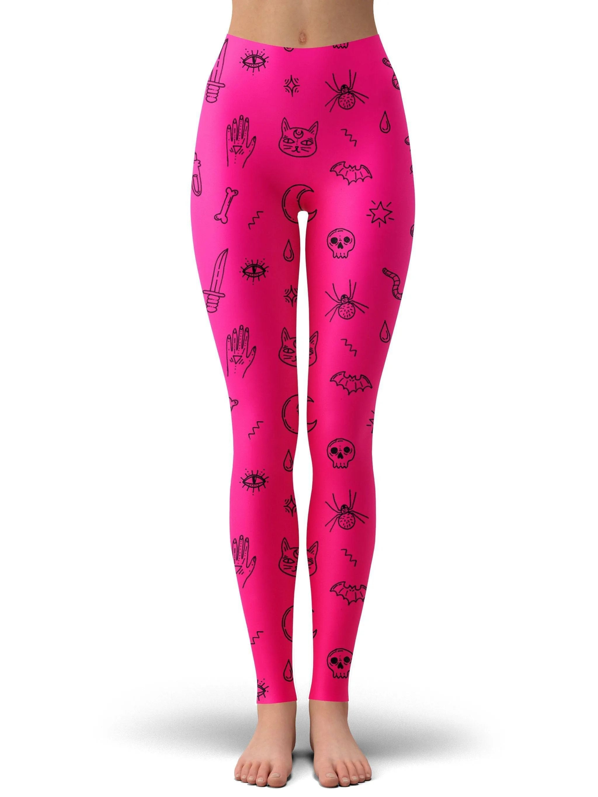 Pink Pattern Leggings sold by iEDM