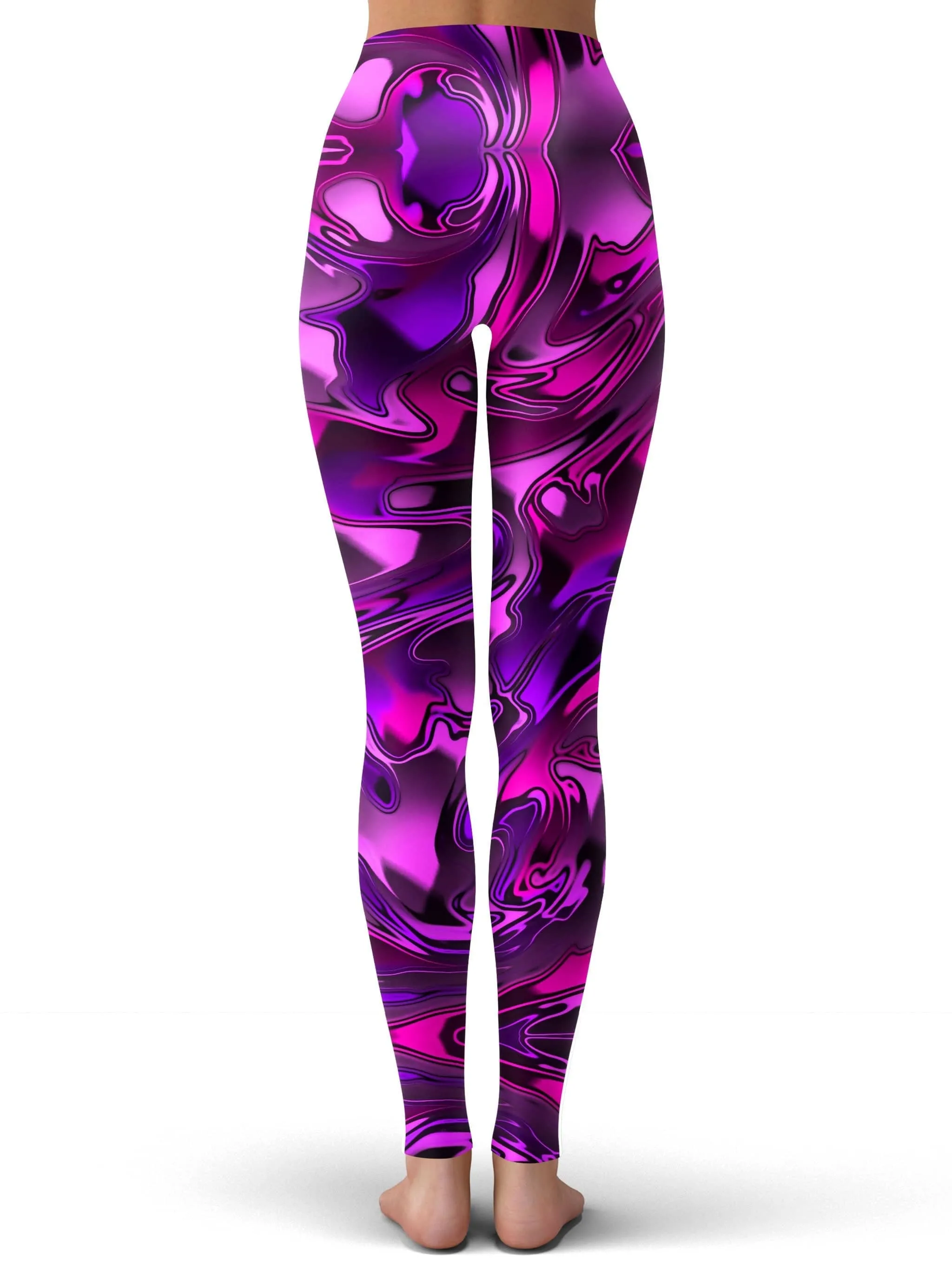 Pink and Purple Chromatic Melt Leggings sold by iEDM product image thumbnail 3