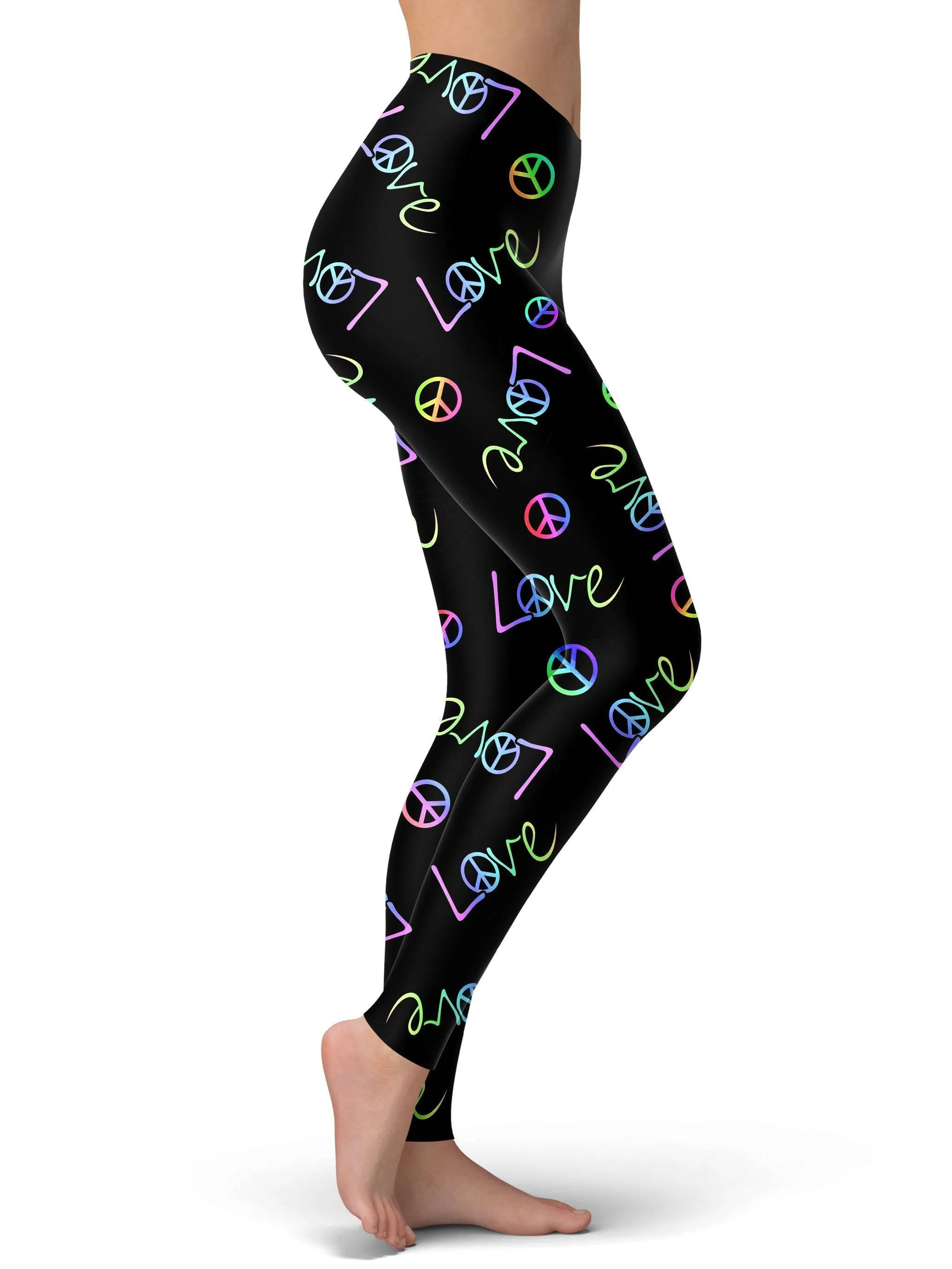 Peace and Love Leggings sold by iEDM product image thumbnail 2