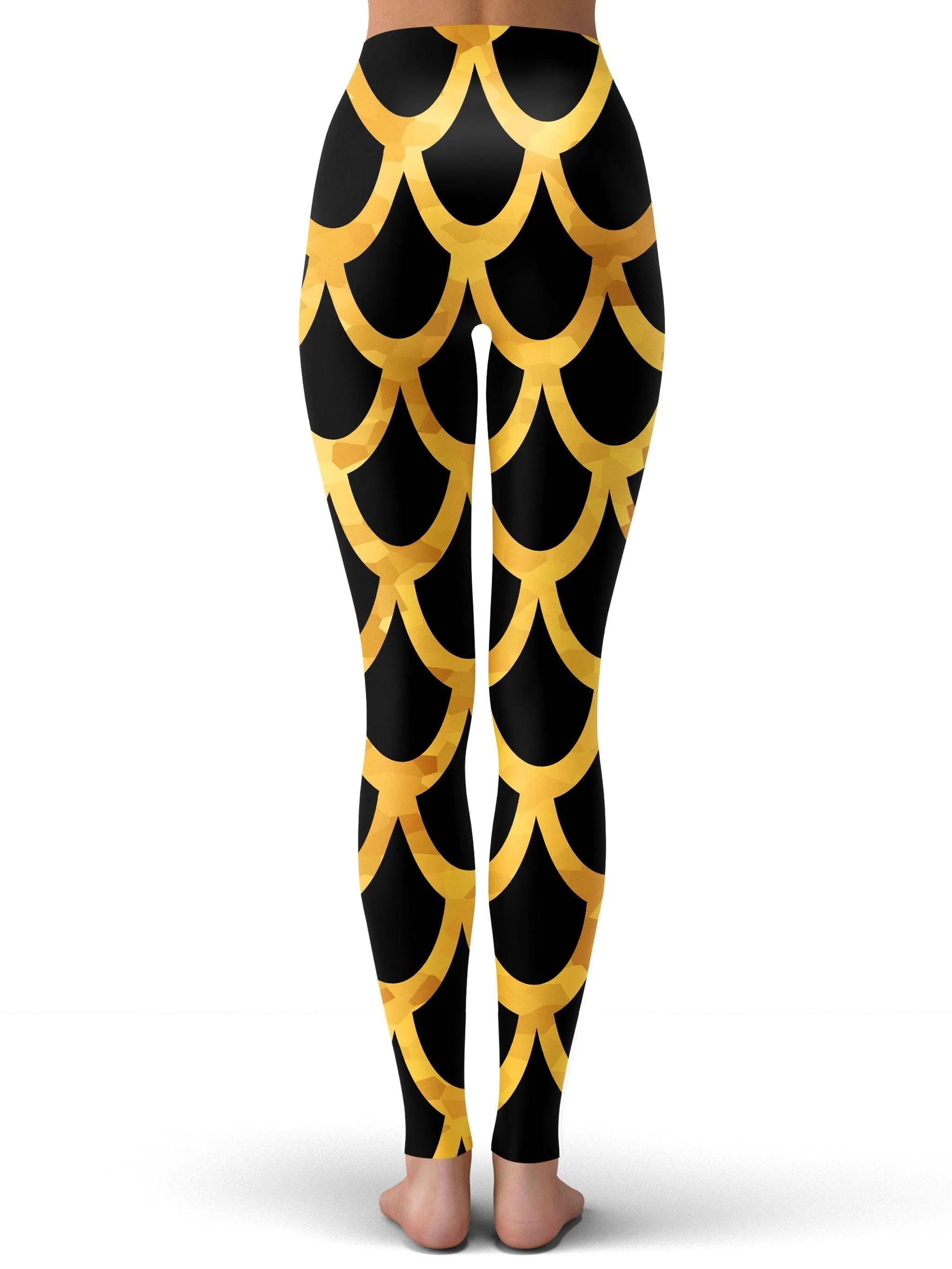 Mermaid Scales Gold Leggings sold by iEDM product image thumbnail 3