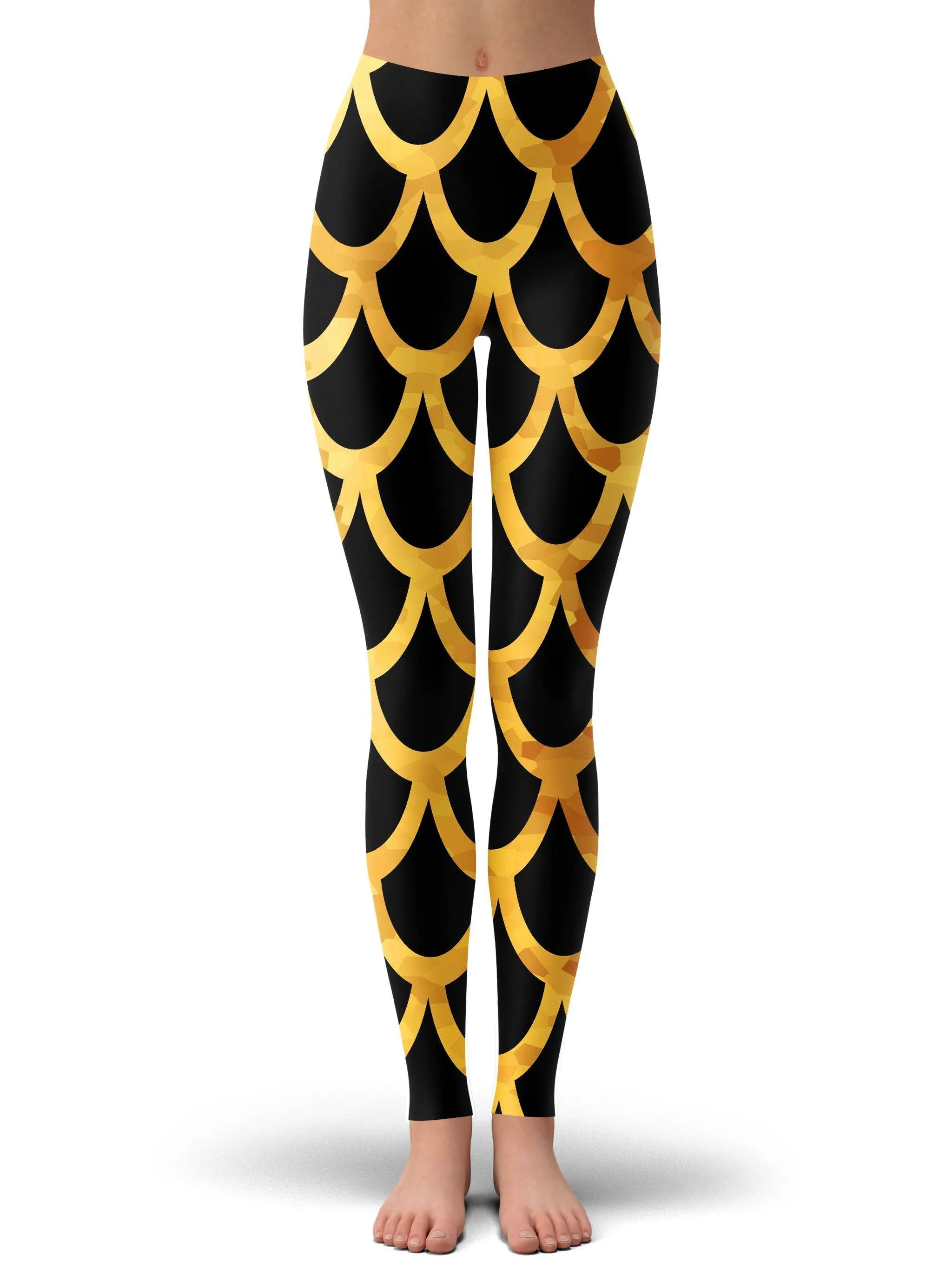 Mermaid Scales Gold Leggings sold by iEDM
