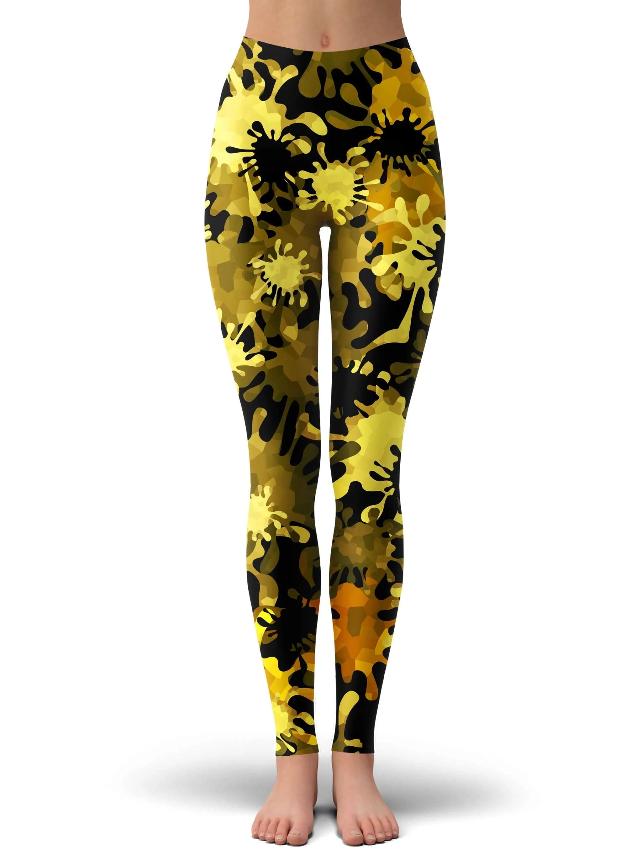 Gold Splatter Leggings sold by iEDM