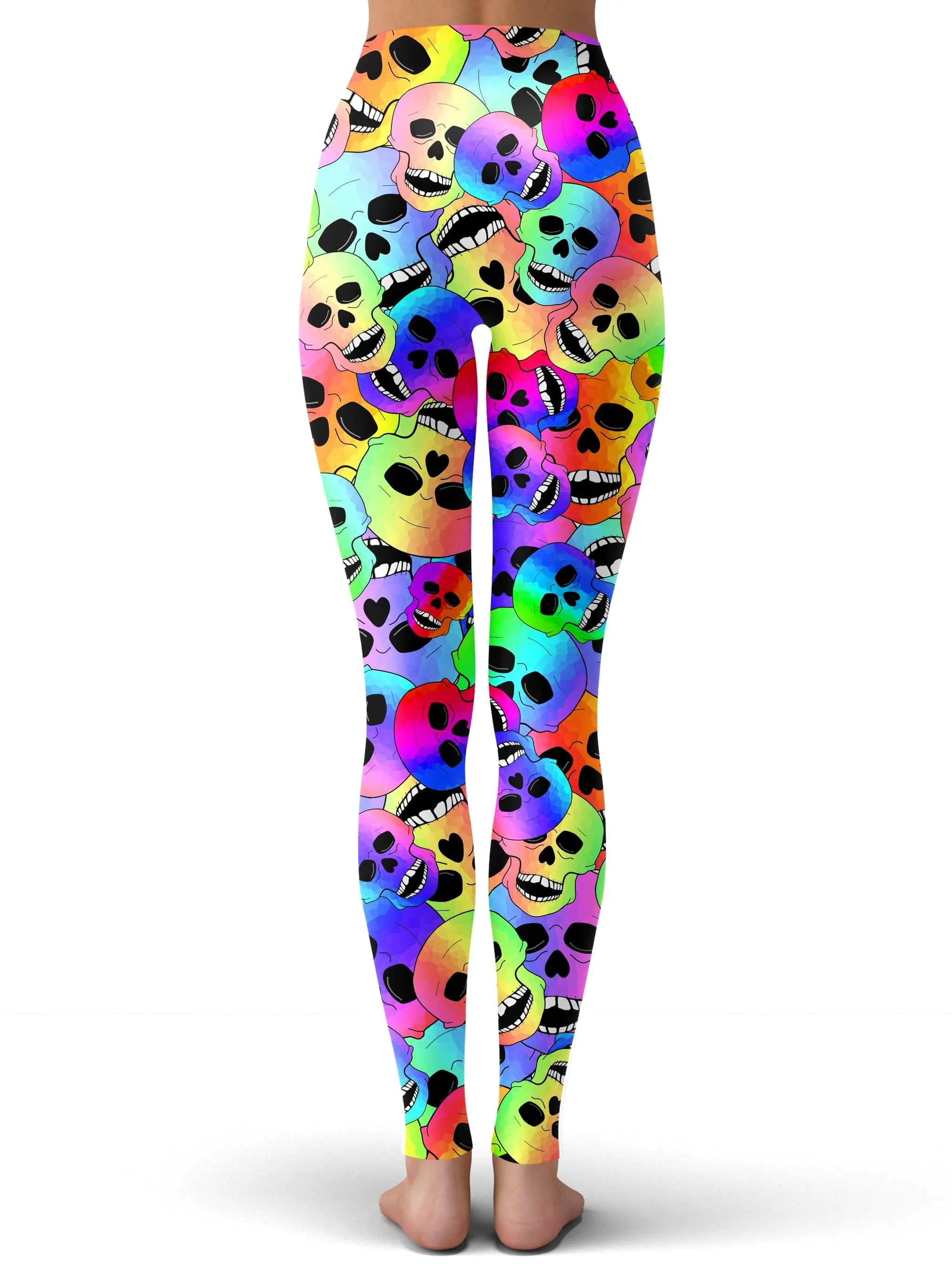 Happy Skulls Leggings sold by iEDM product image thumbnail 3
