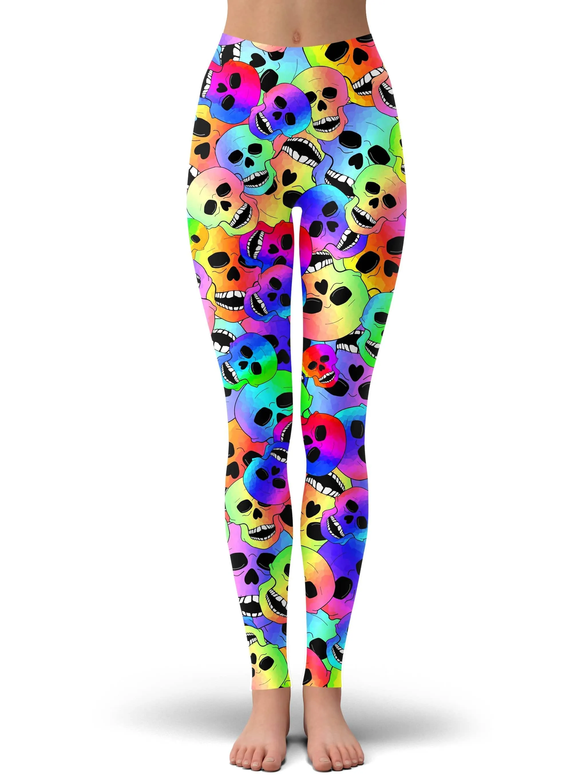 Happy Skulls Leggings sold by iEDM