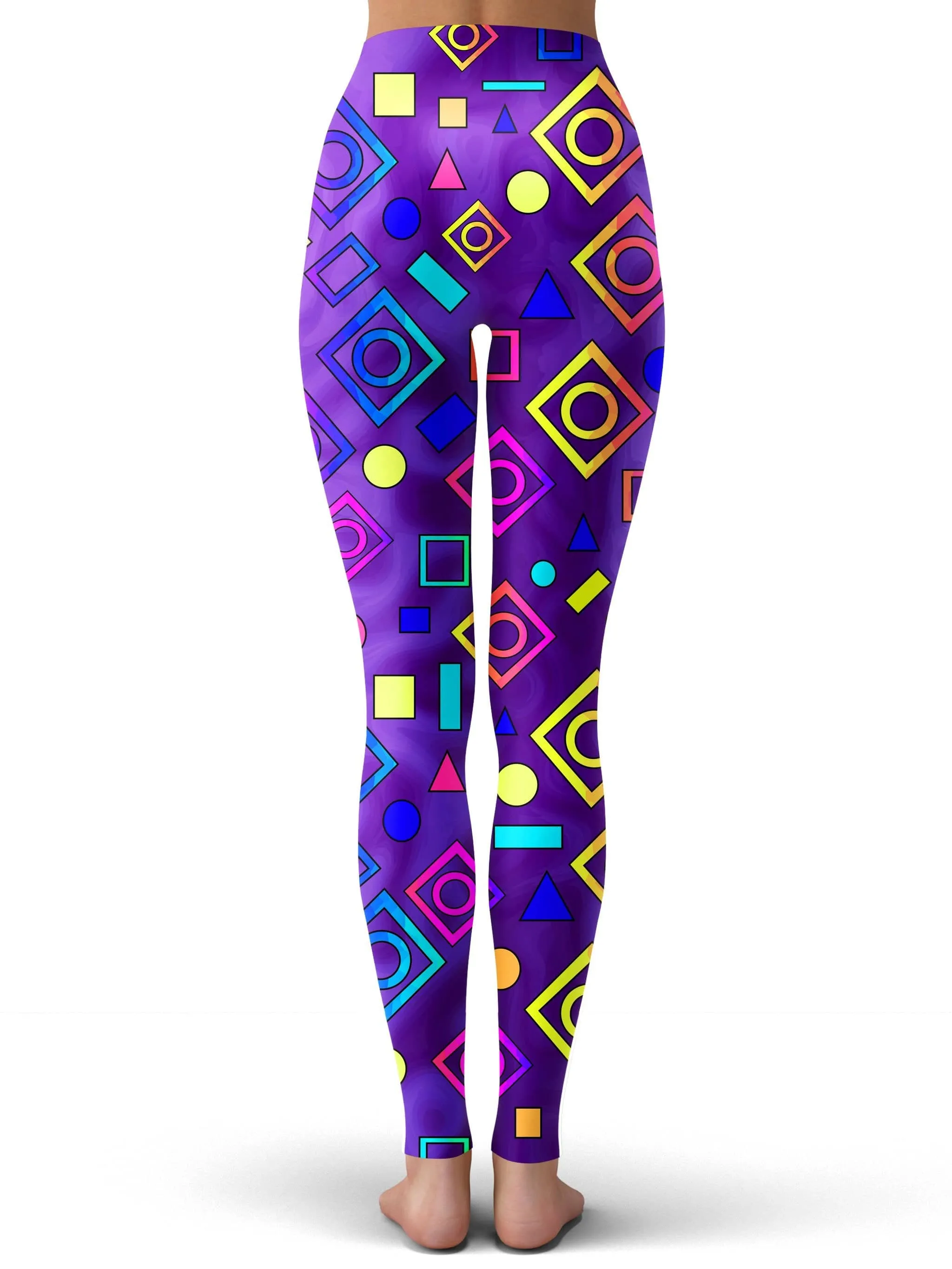 Geometric On Purple Leggings sold by iEDM product image thumbnail 3