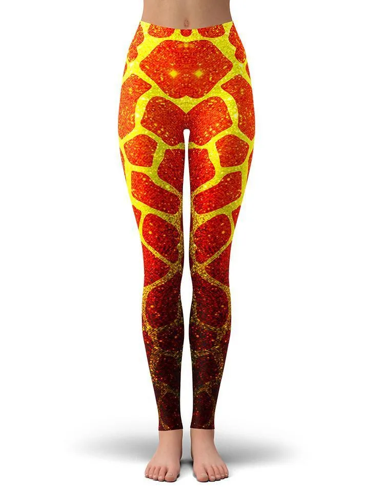 Golden Giraffe Leggings sold by iEDM