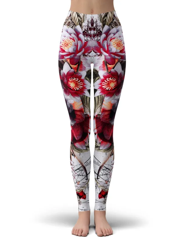 Floral Skull Leggings sold by iEDM
