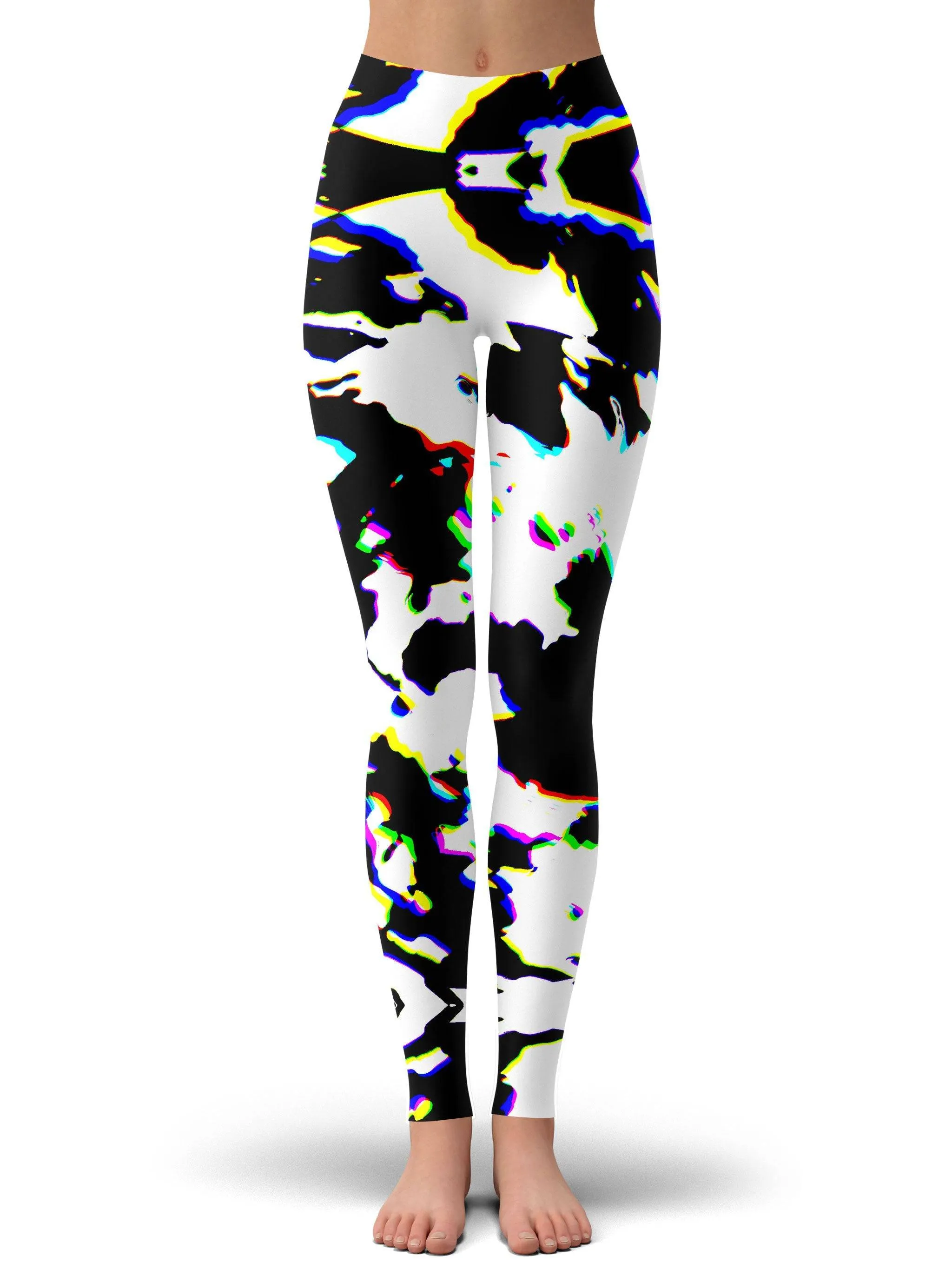 Cow Hide Print Rave Drip Leggings sold by iEDM