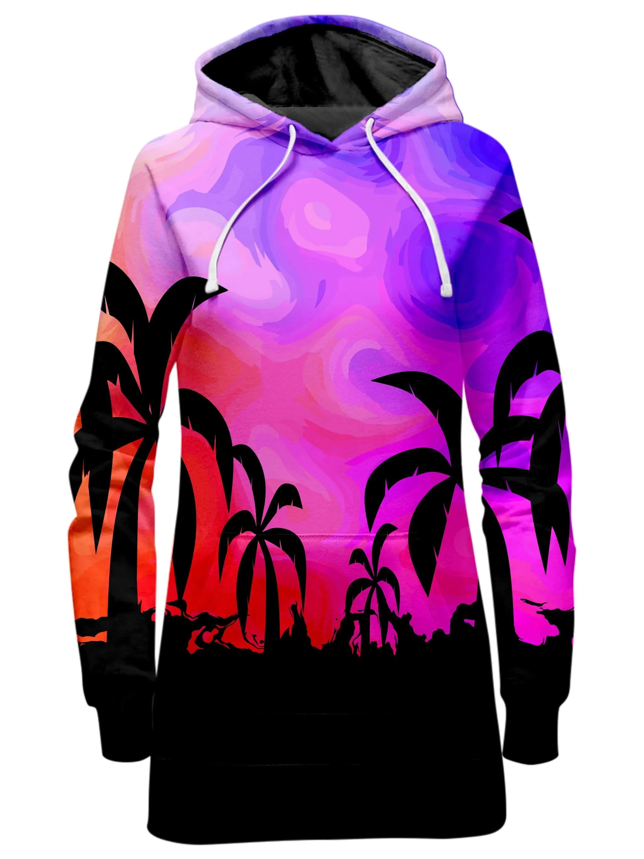 Tropical Twilight Hoodie Dress sold by iEDM