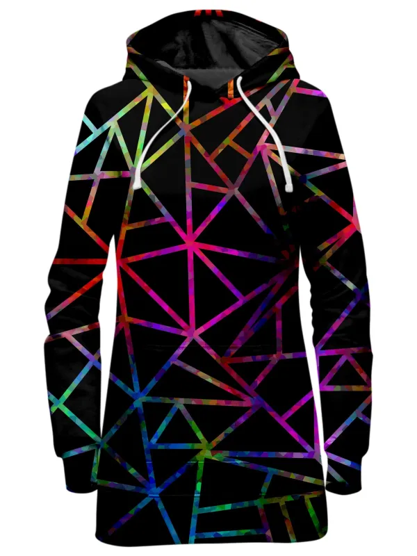 Webbed Geometric Hoodie Dress sold by iEDM