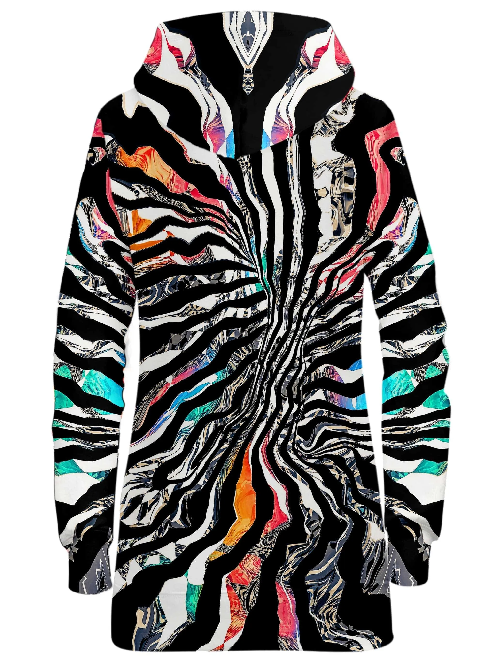 Stripped Chaos Hoodie Dress sold by iEDM product image thumbnail 2