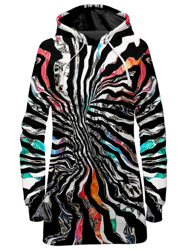 Stripped Chaos Hoodie Dress sold by iEDM