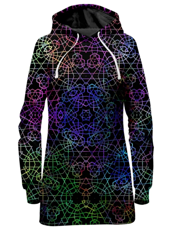 Symmetrical Color Journey Hoodie Dress sold by iEDM