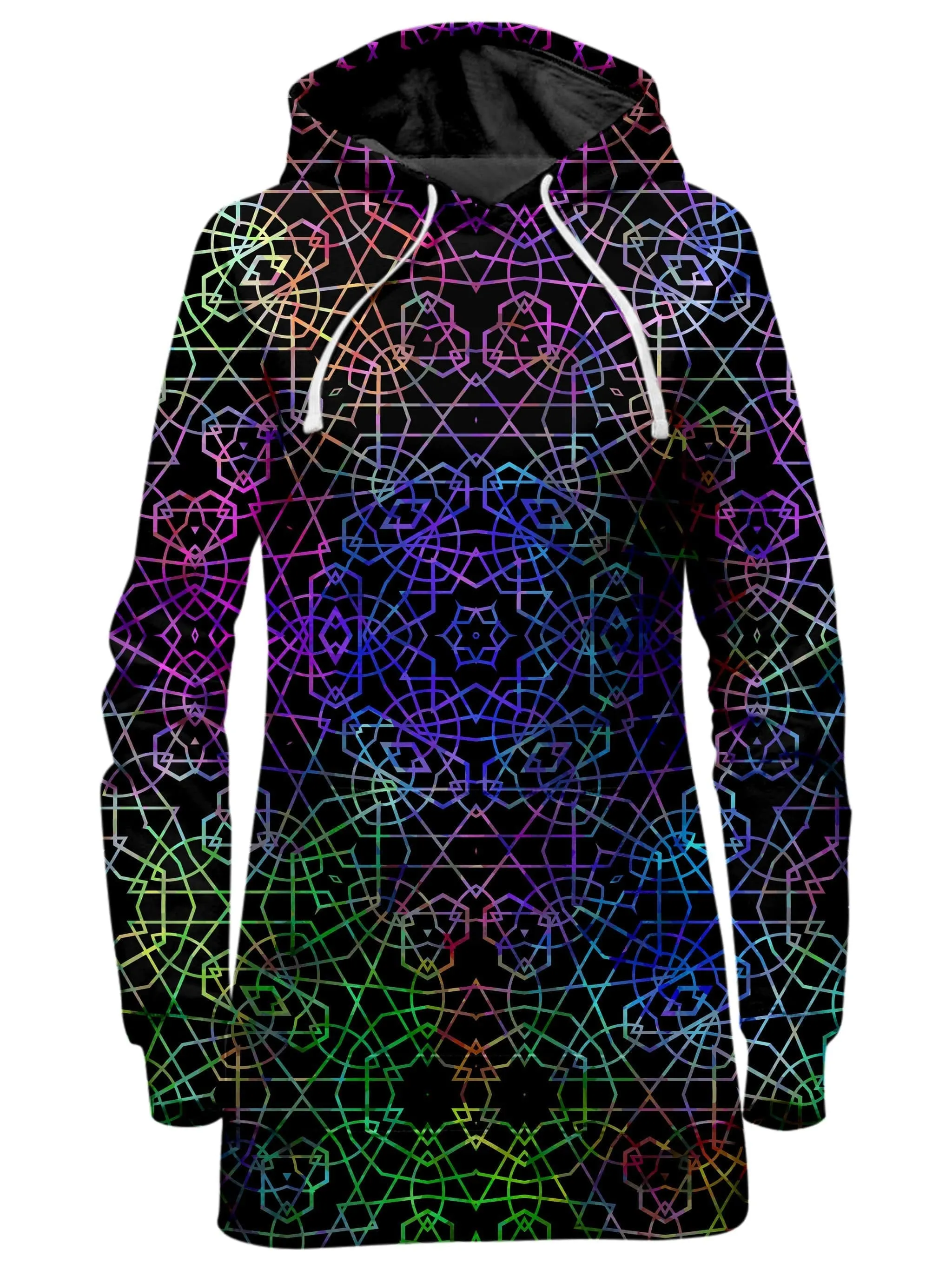 Symmetrical Color Journey Hoodie Dress sold by iEDM