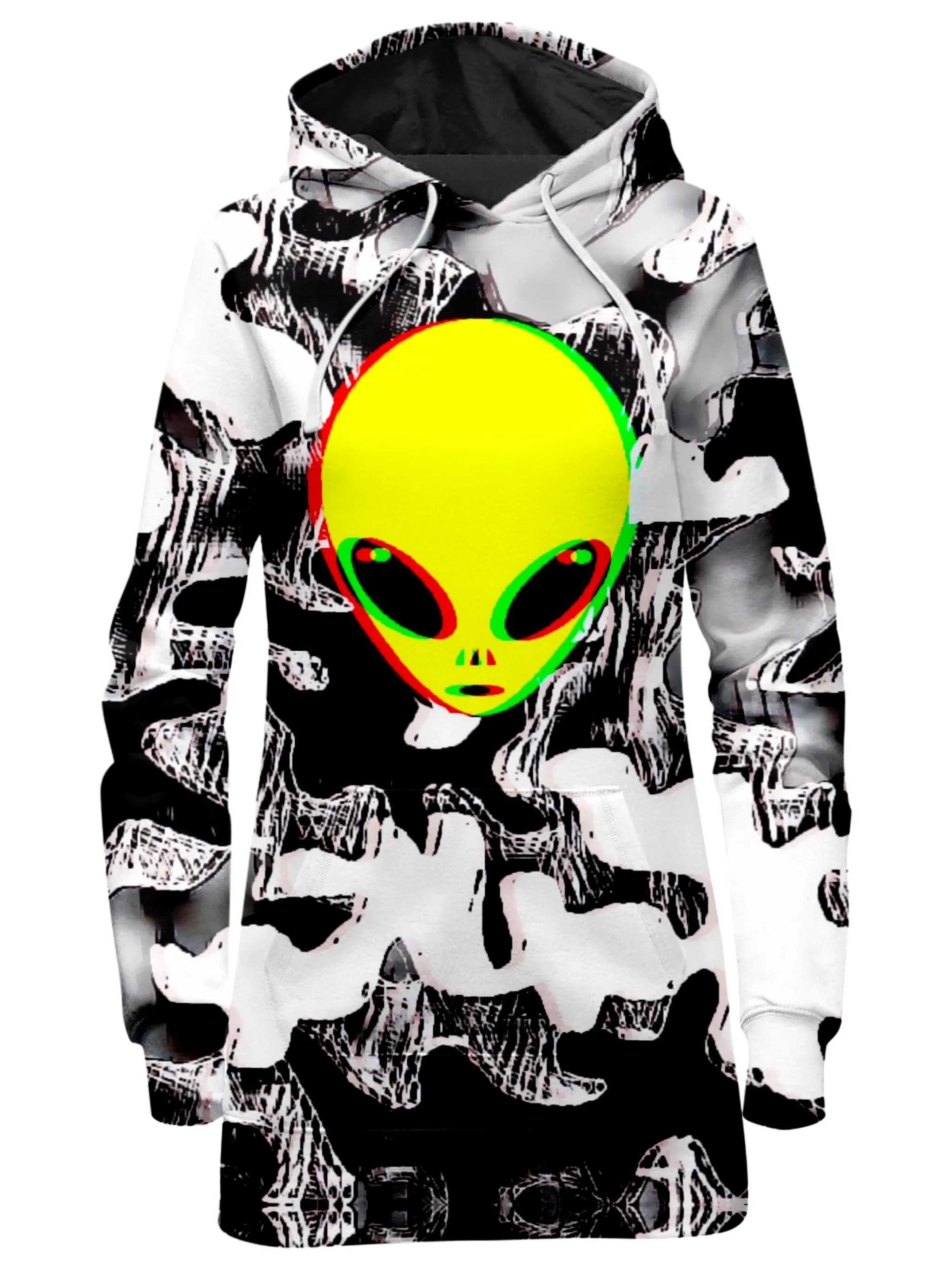 Trippy Alien Hoodie Dress sold by iEDM