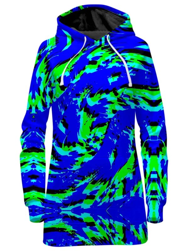 Sea Splatter Rave Graffiti Hoodie Dress sold by iEDM