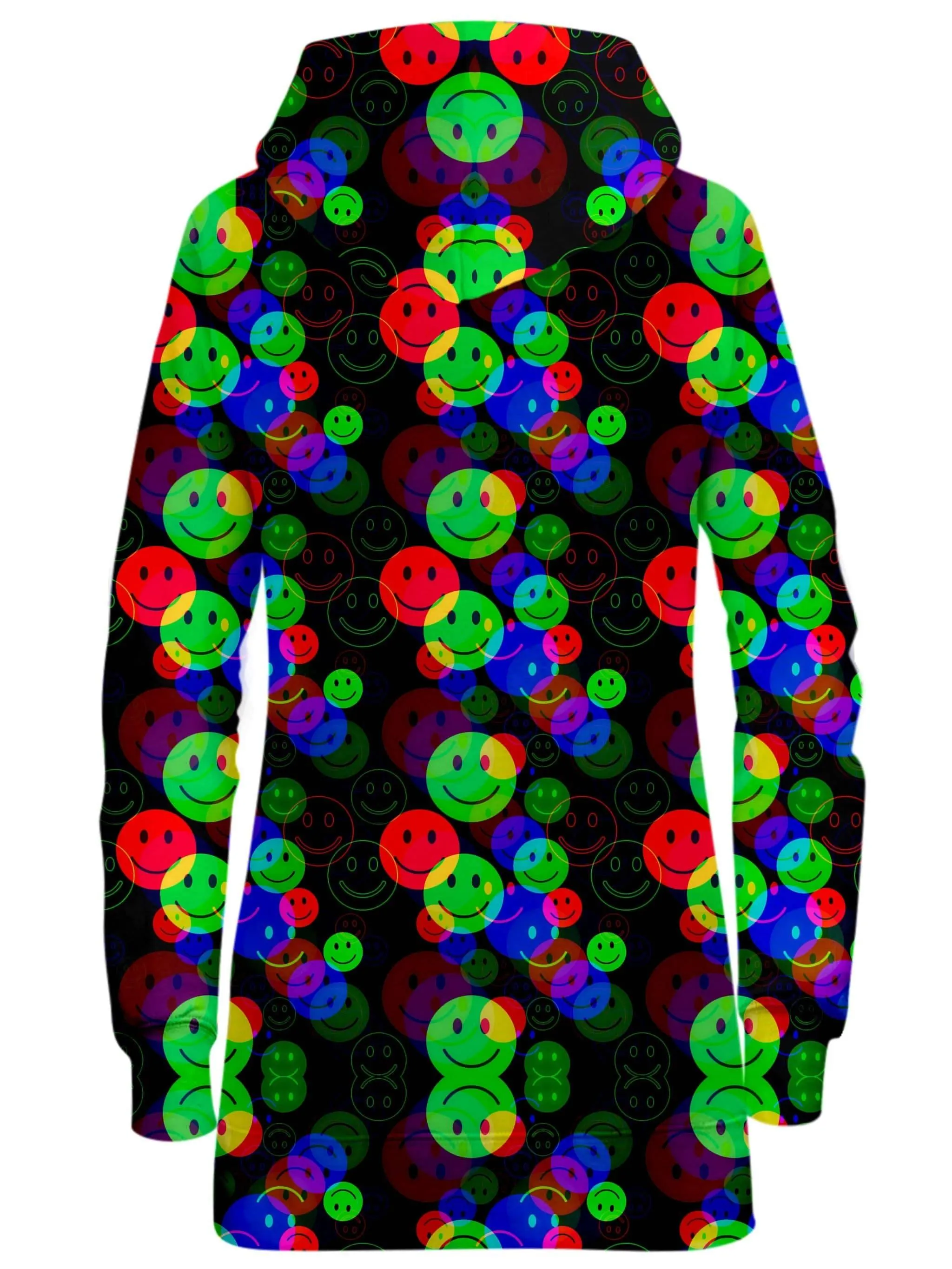 RGB Smile Glitch Hoodie Dress sold by iEDM product image thumbnail 2