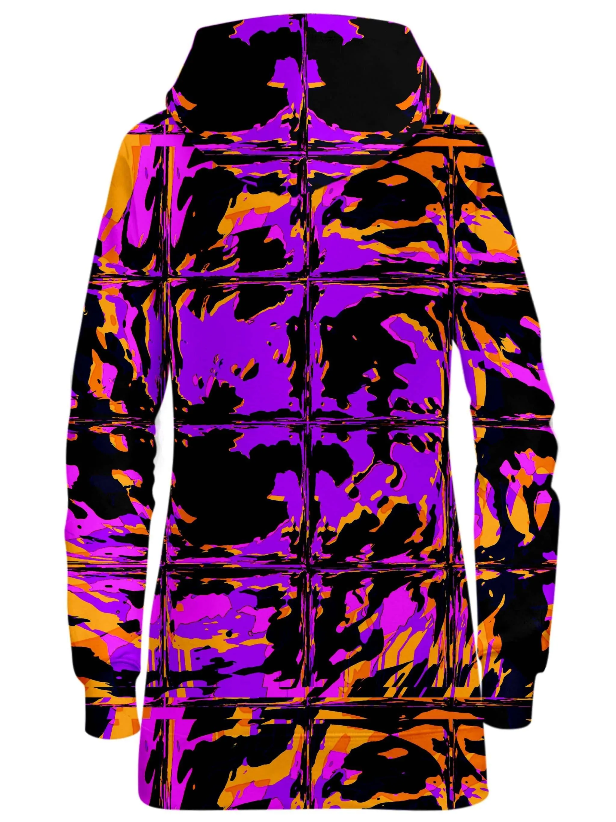 Purple Blackout Rave Glitch Hoodie Dress sold by iEDM product image thumbnail 2