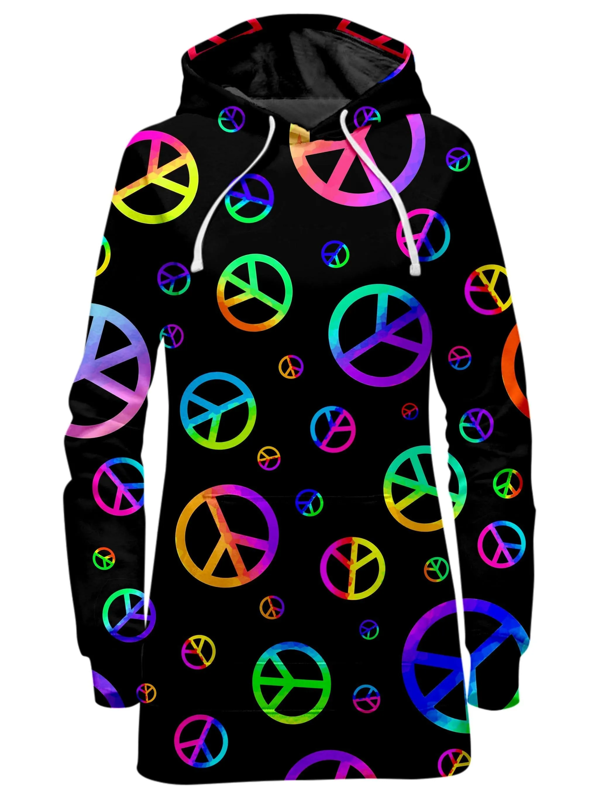 Signs of Peace Hoodie Dress sold by iEDM