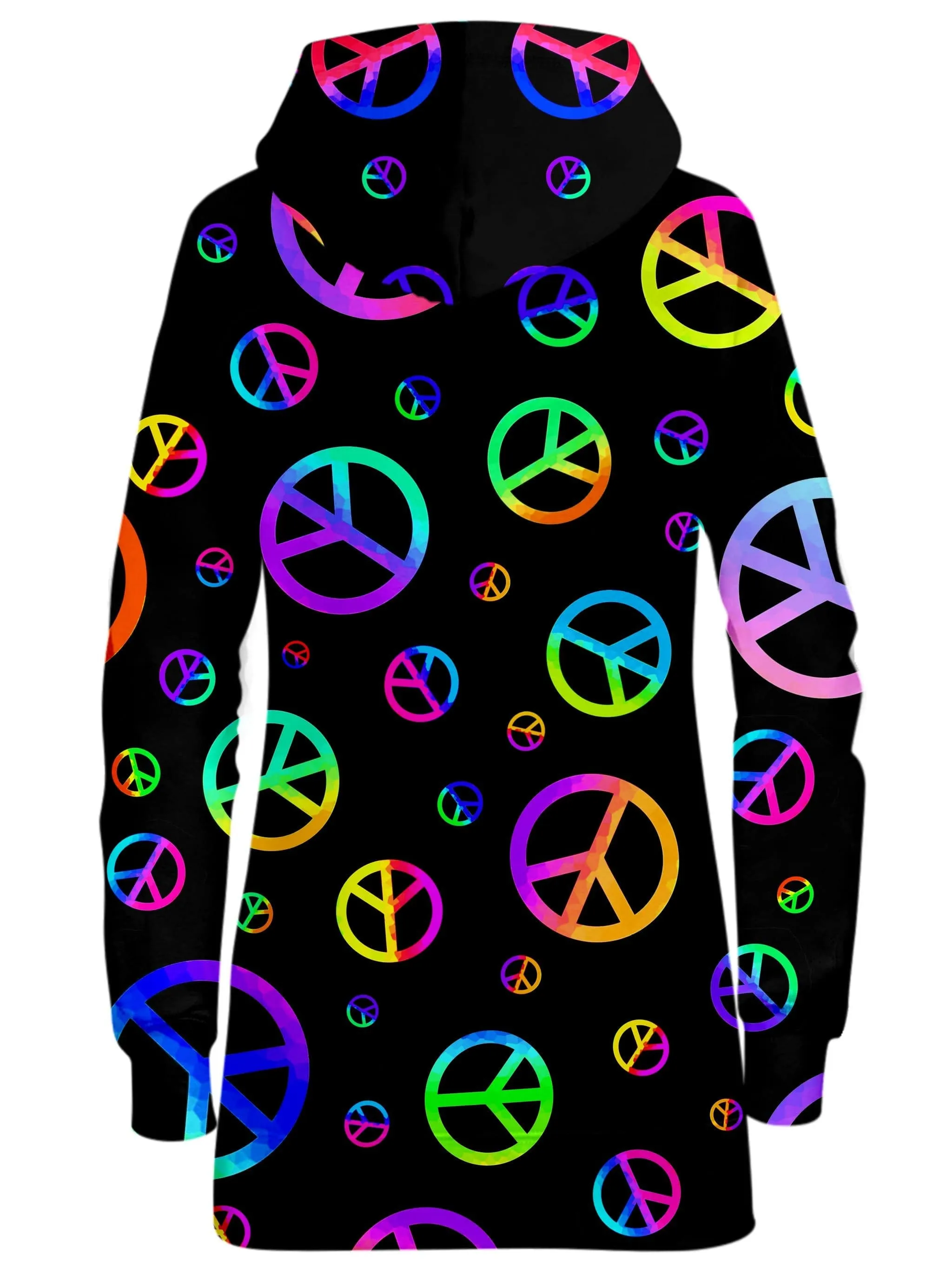 Signs of Peace Hoodie Dress sold by iEDM product image thumbnail 2