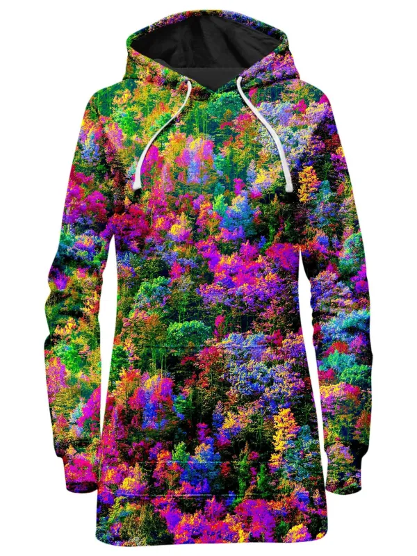Psychedelic Forest Hoodie Dress sold by iEDM