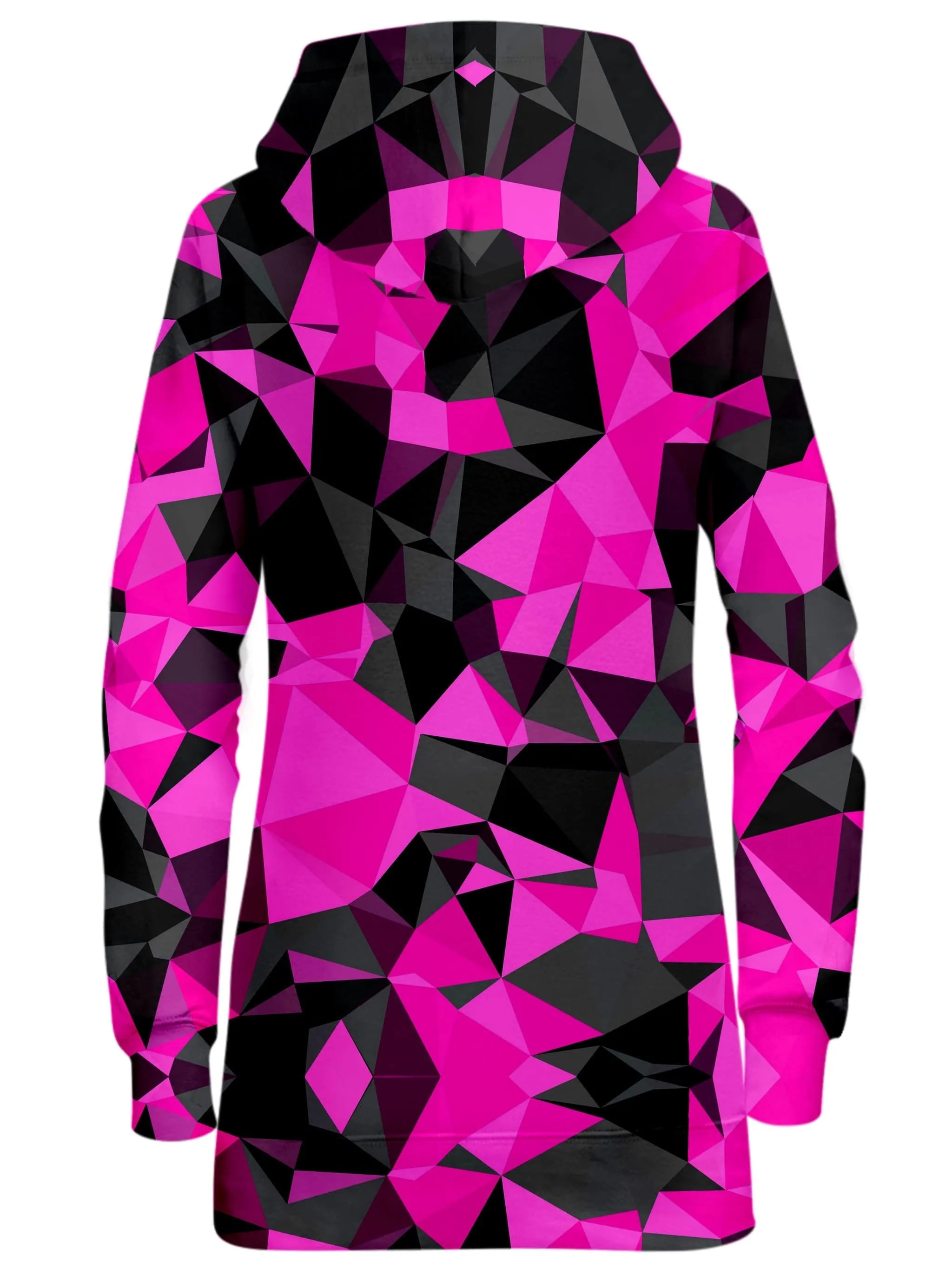 Pink and Black Geo Hoodie Dress sold by iEDM product image thumbnail 2
