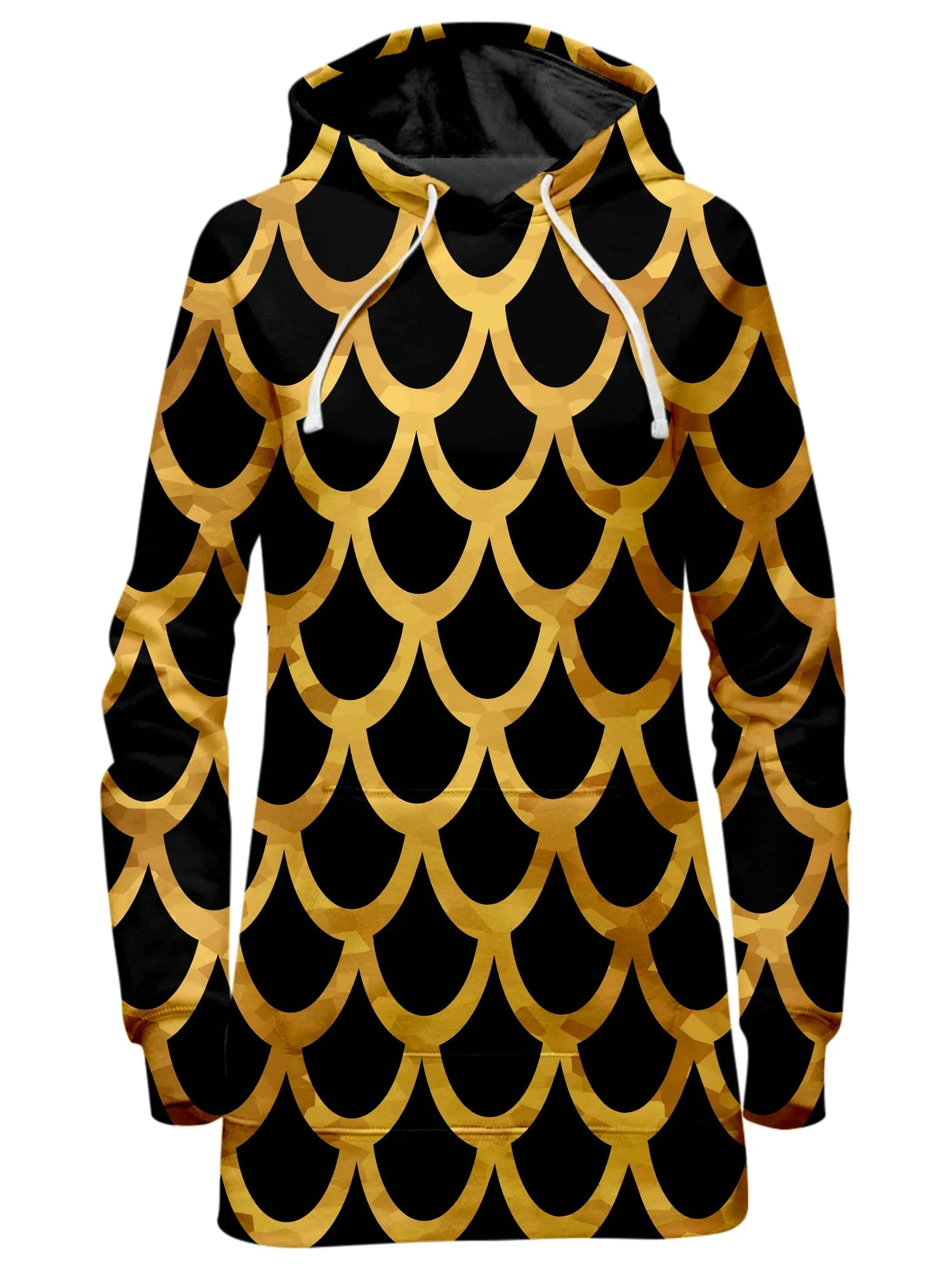 Mermaid Scales Gold Hoodie Dress sold by iEDM