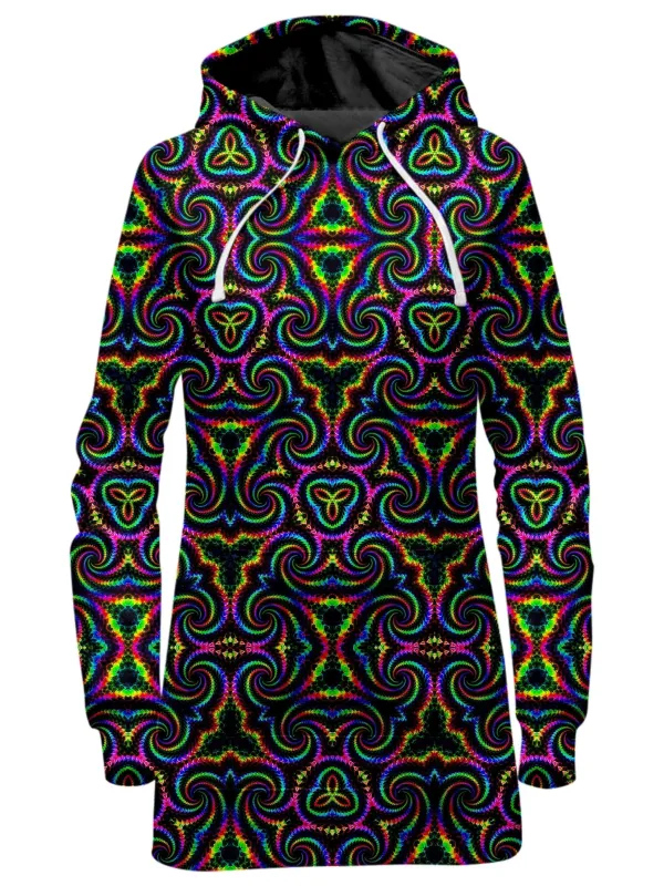 Kaleidoscope Flow Hoodie Dress sold by iEDM