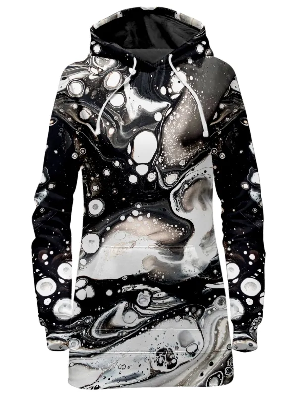 Monochrome Melt Hoodie Dress made by iEDM