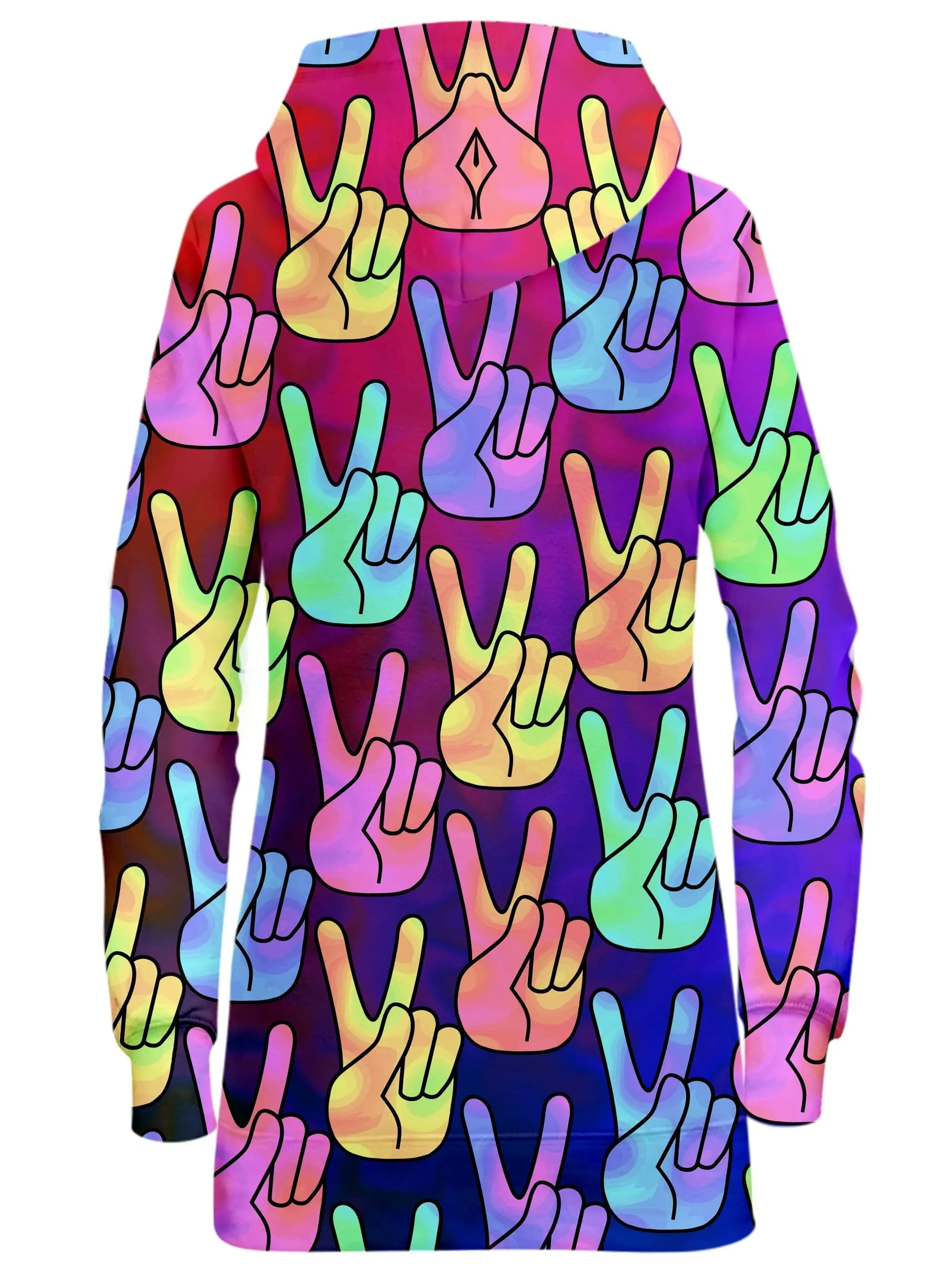 Hippy Trippy Hoodie Dress sold by iEDM product image thumbnail 2
