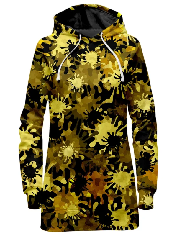 Gold Splatter Hoodie Dress sold by iEDM