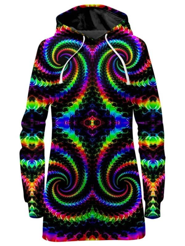 Fractaled Vision Hoodie Dress made by iEDM
