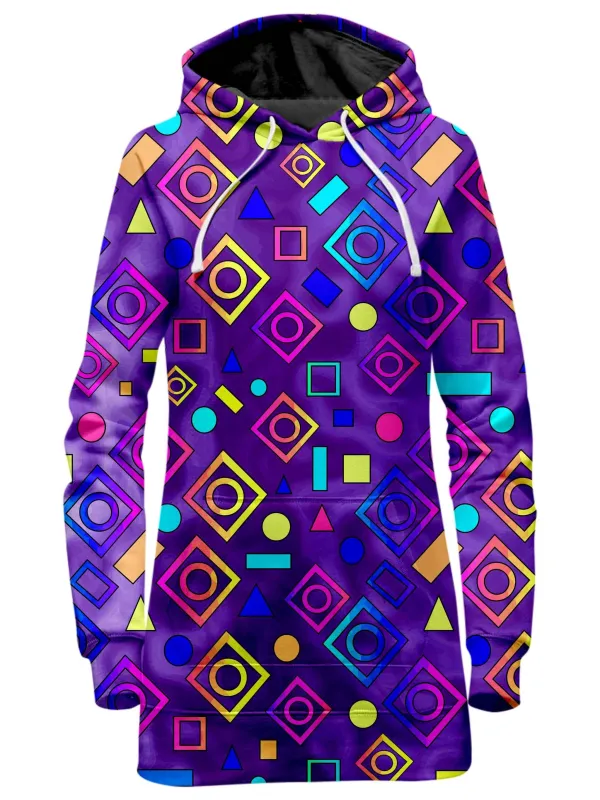 Geometric On Purple Hoodie Dress sold by iEDM