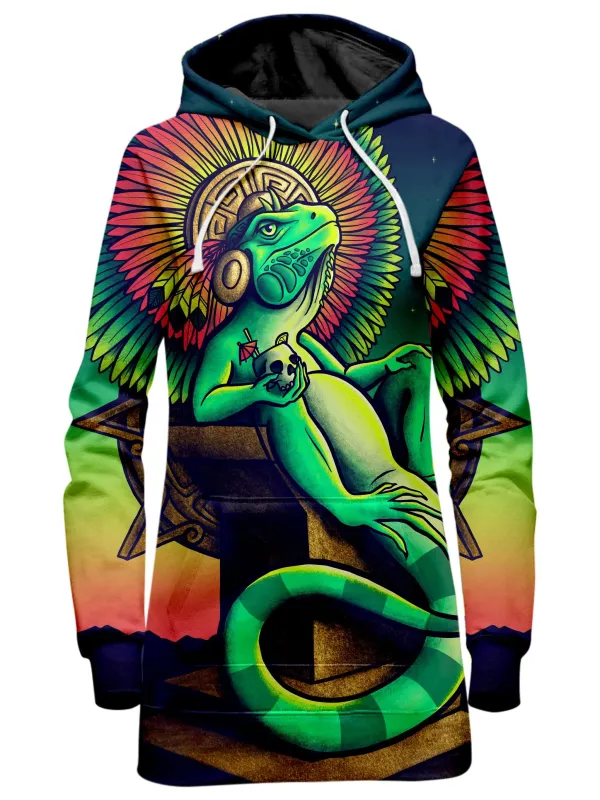 Iguana King Hoodie Dress sold by iEDM