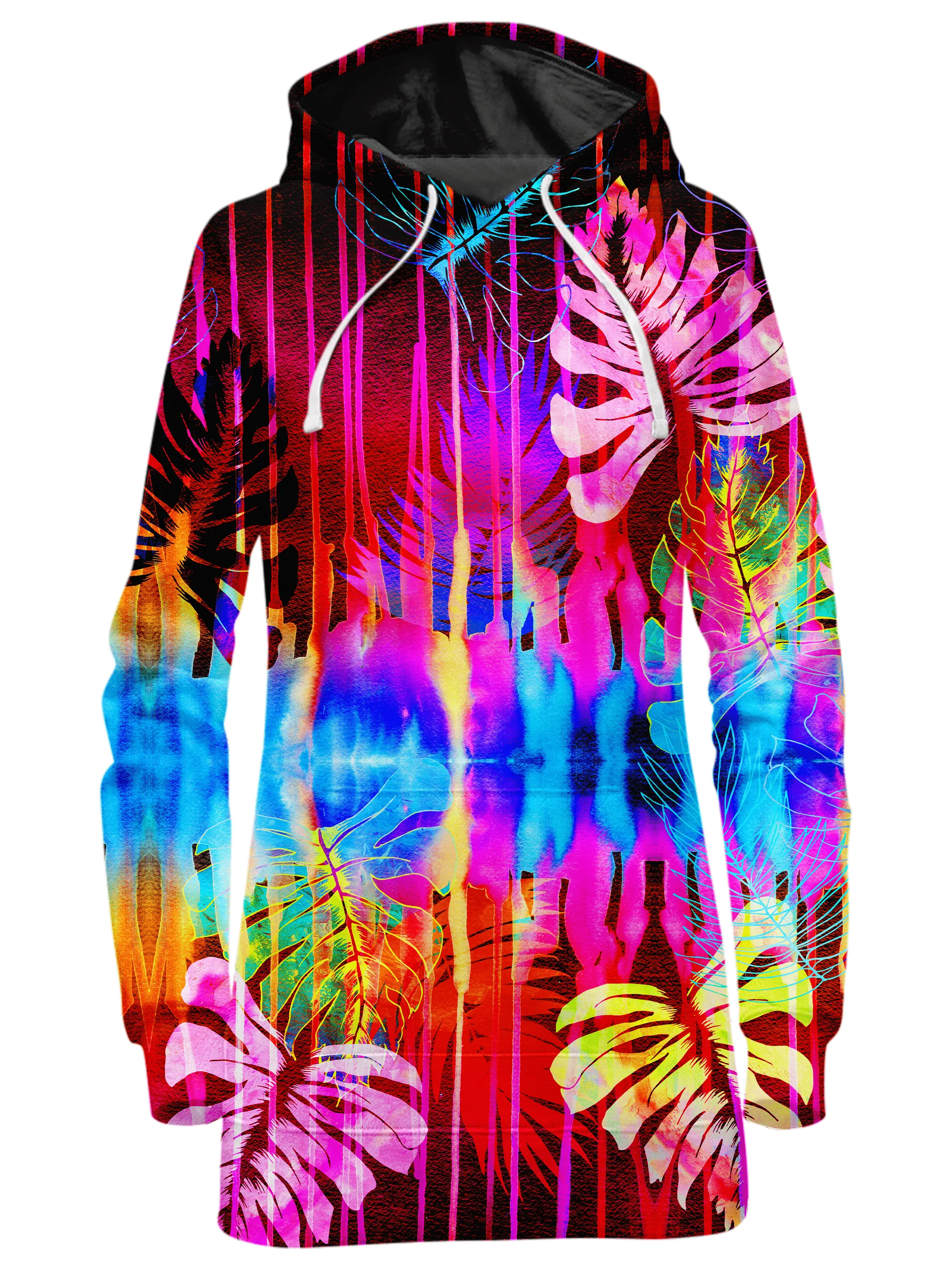 Fluorescent Jungle Hoodie Dress sold by iEDM