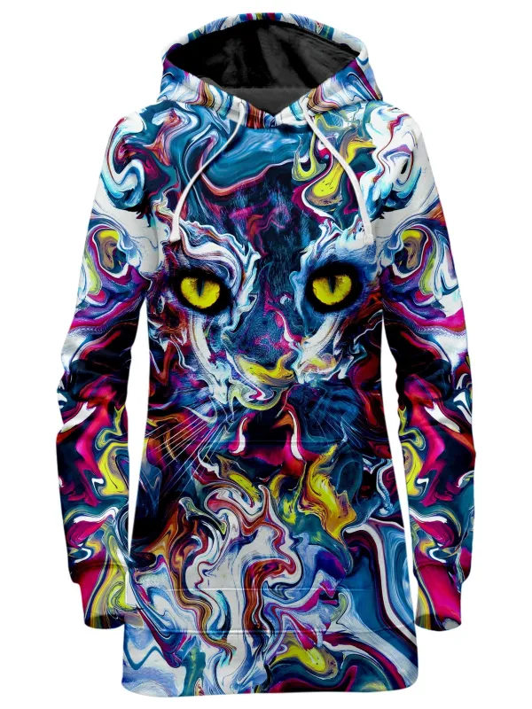Feline Vision Hoodie Dress sold by iEDM