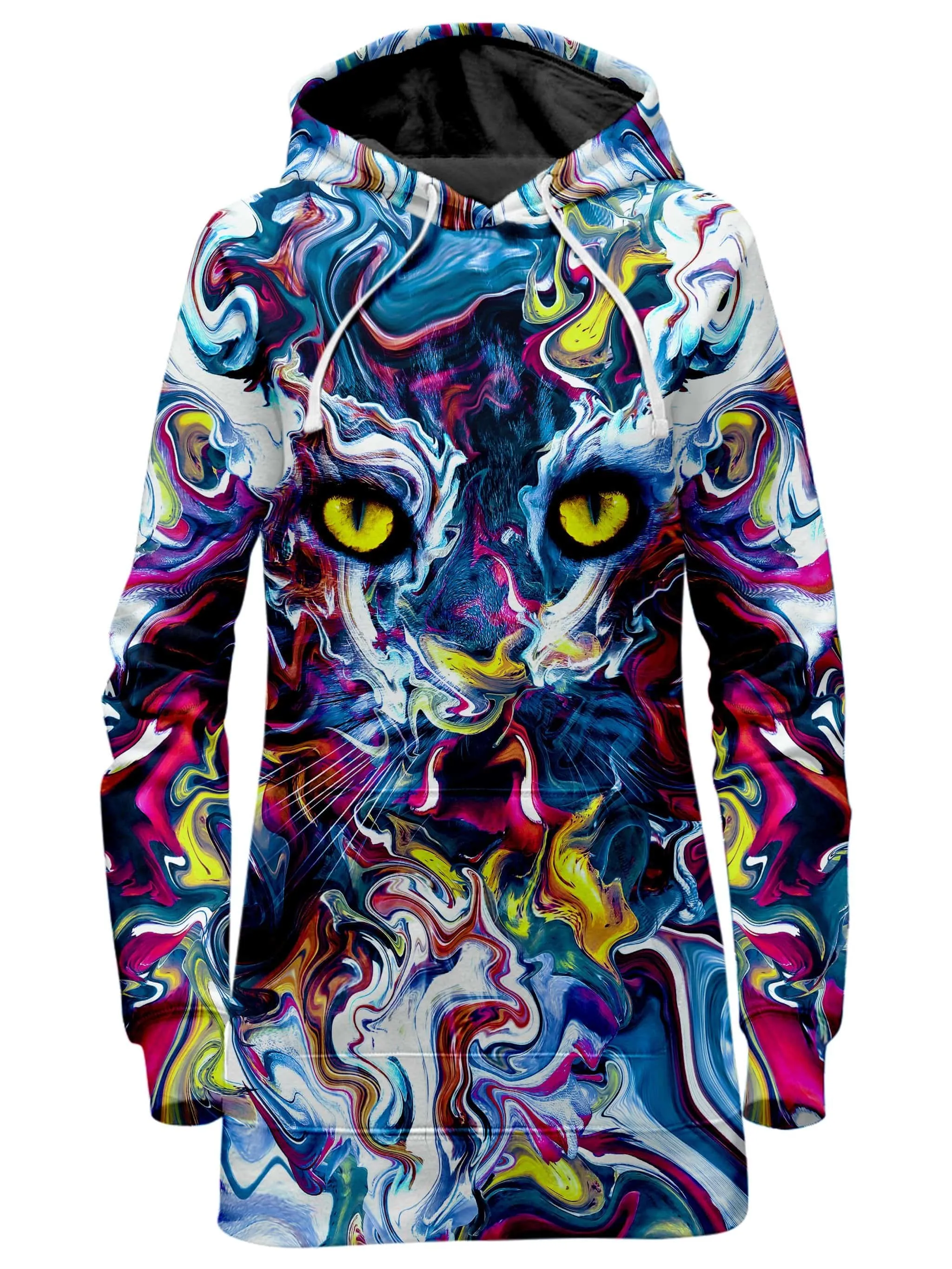 Feline Vision Hoodie Dress sold by iEDM