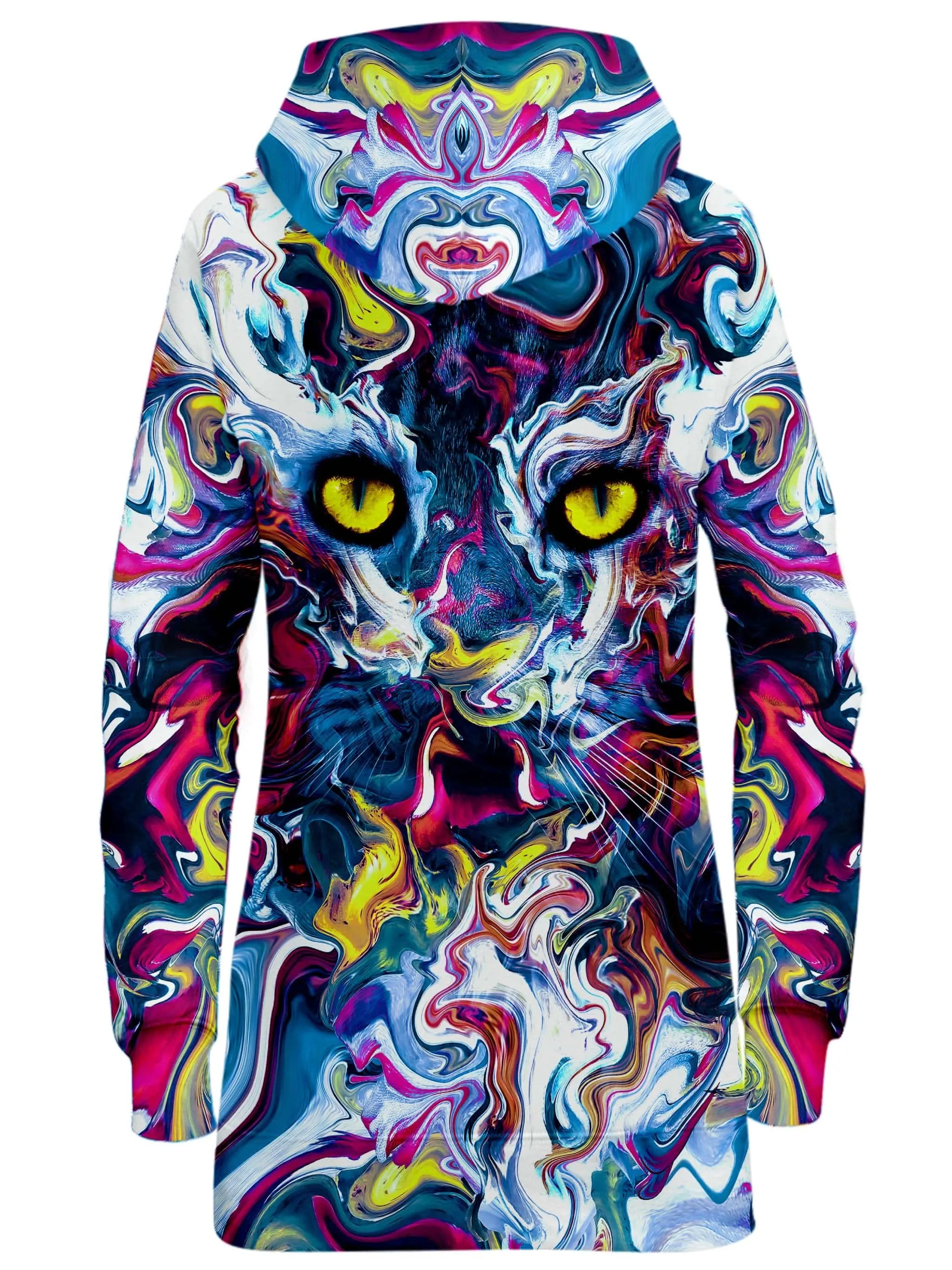 Feline Vision Hoodie Dress sold by iEDM product image thumbnail 2
