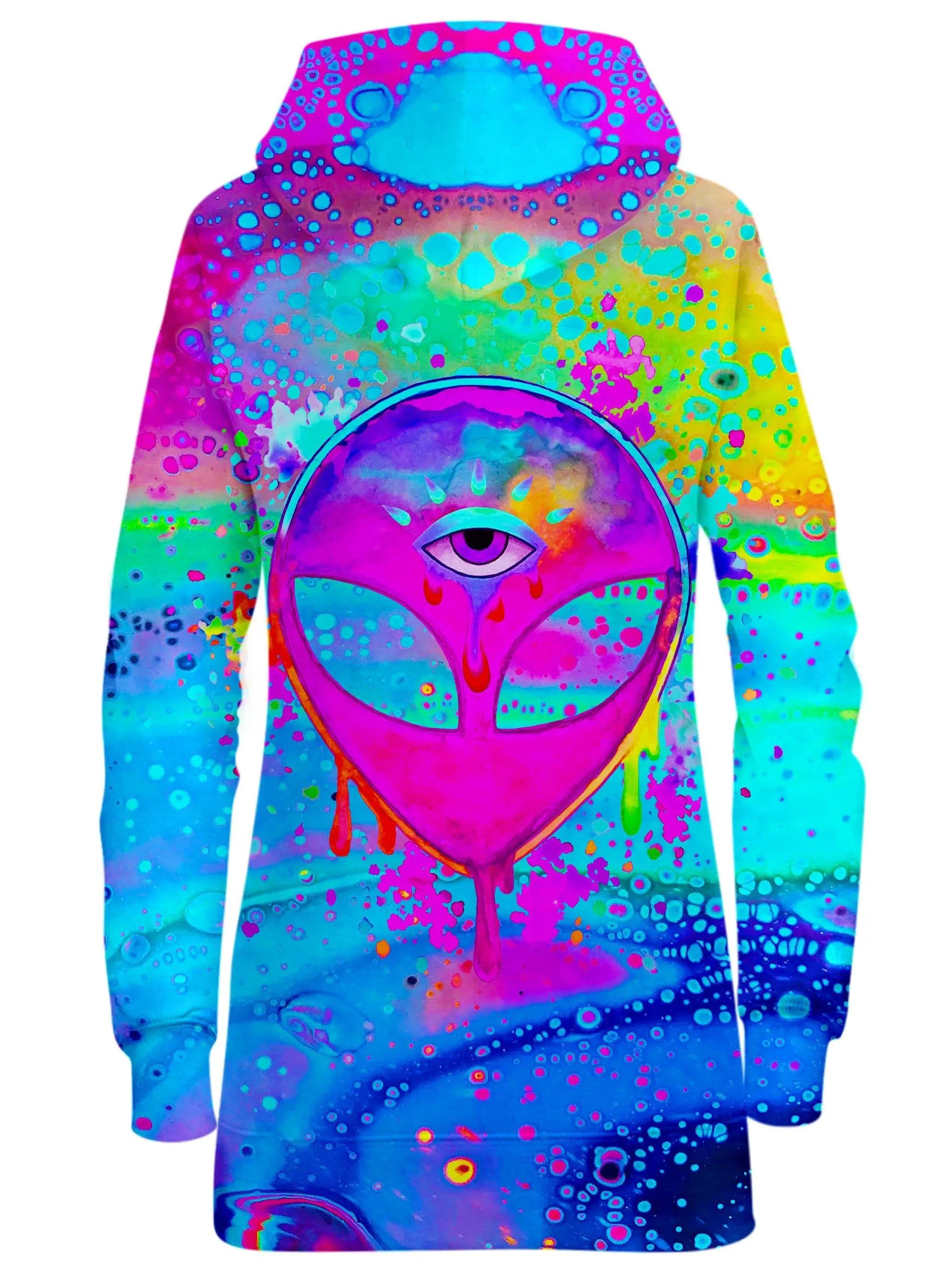 Alien Melt Pink Hoodie Dress sold by iEDM product image thumbnail 2