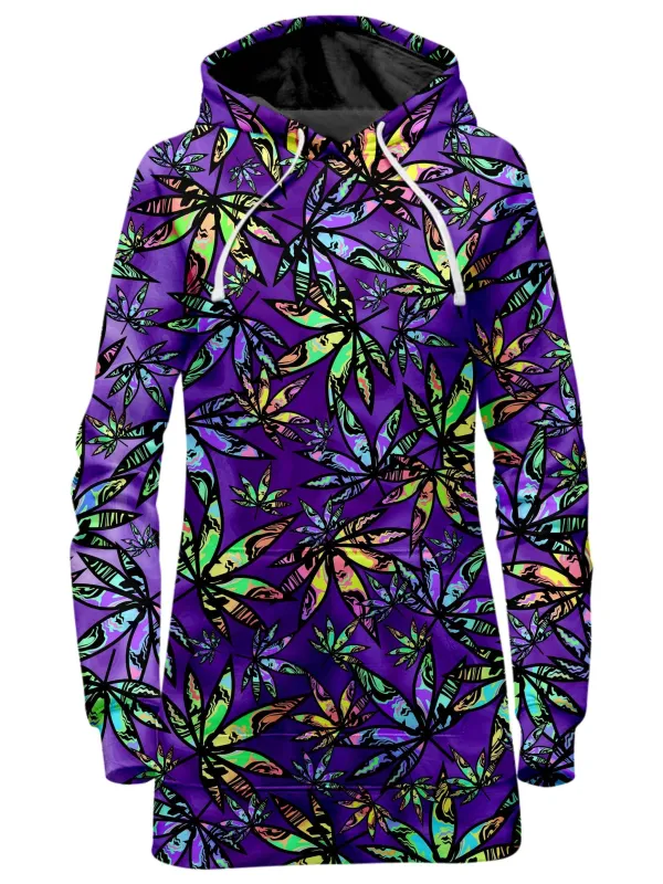 Cannabis Cascade Hoodie Dress sold by iEDM