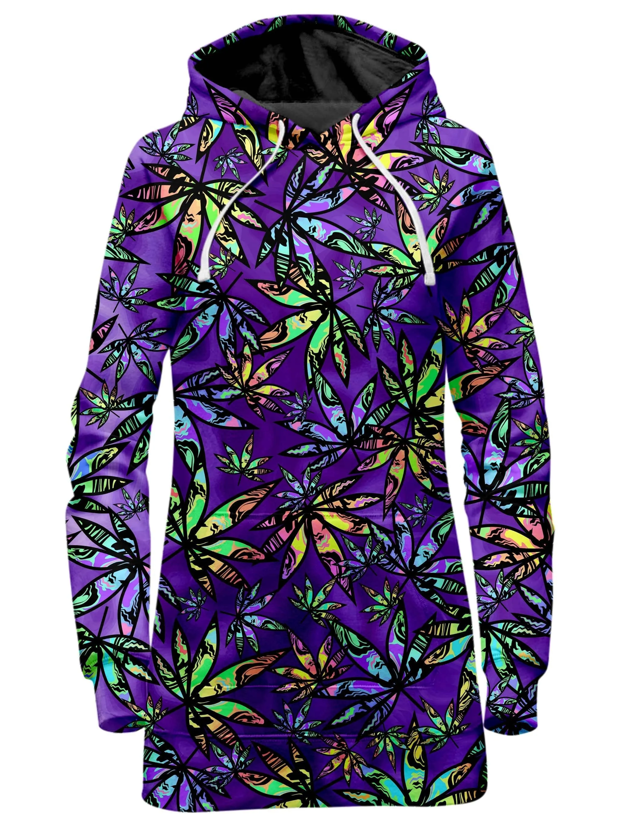 Cannabis Cascade Hoodie Dress sold by iEDM