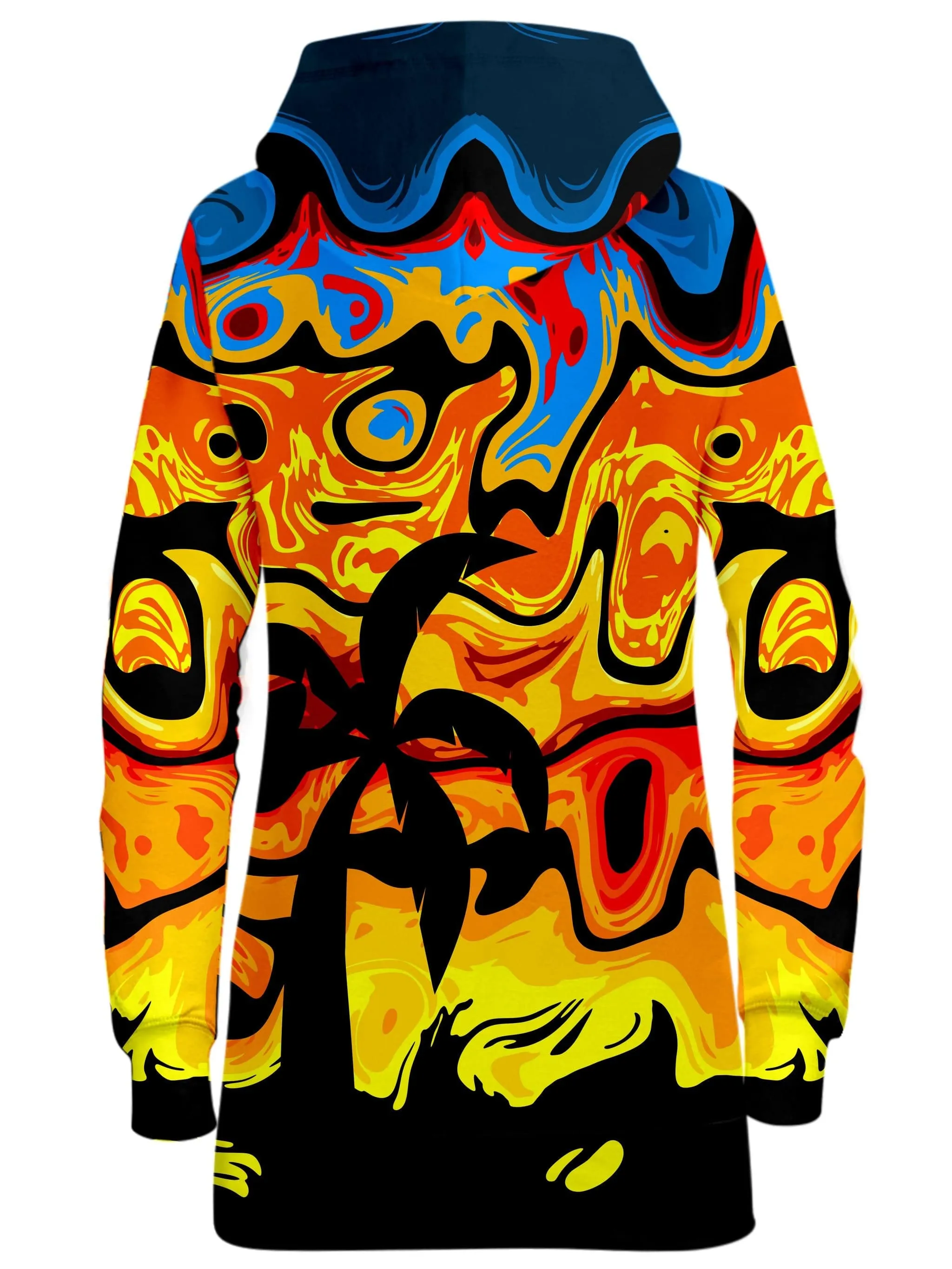 Abstract Summer Sunset Hoodie Dress sold by iEDM product image thumbnail 2