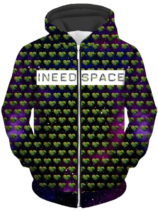 I Need Space Unisex Zip-Up Hoodie sold by iEDM