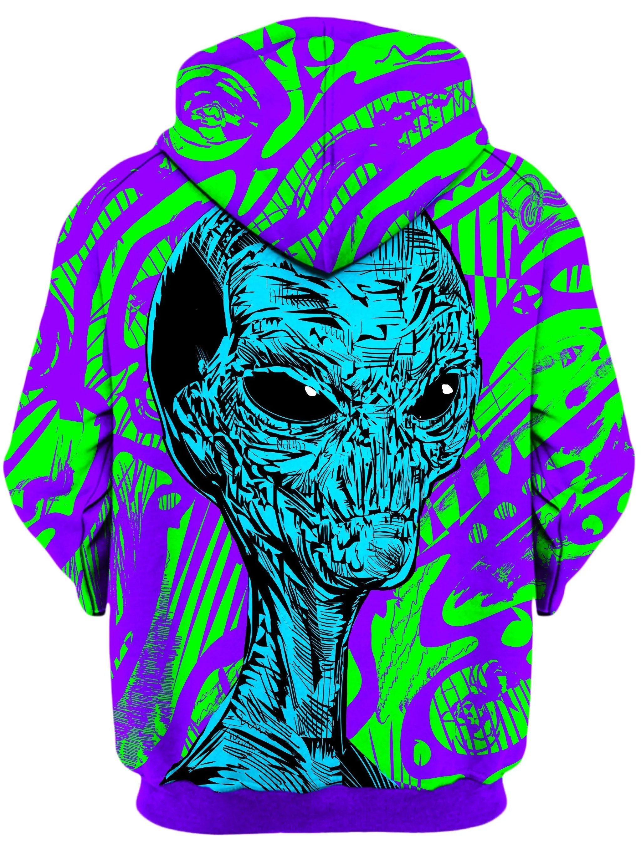 Alien Unisex Zip-Up Hoodie sold by iEDM product image thumbnail 2