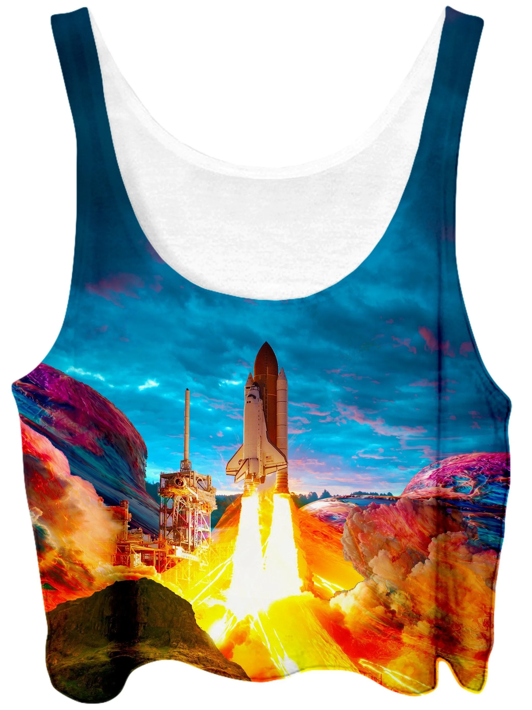 Rainbow Render Crop Top sold by iEDM