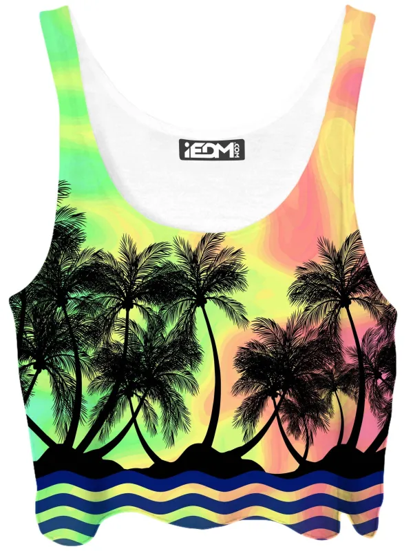 Tropical Sunset Crop Top sold by iEDM