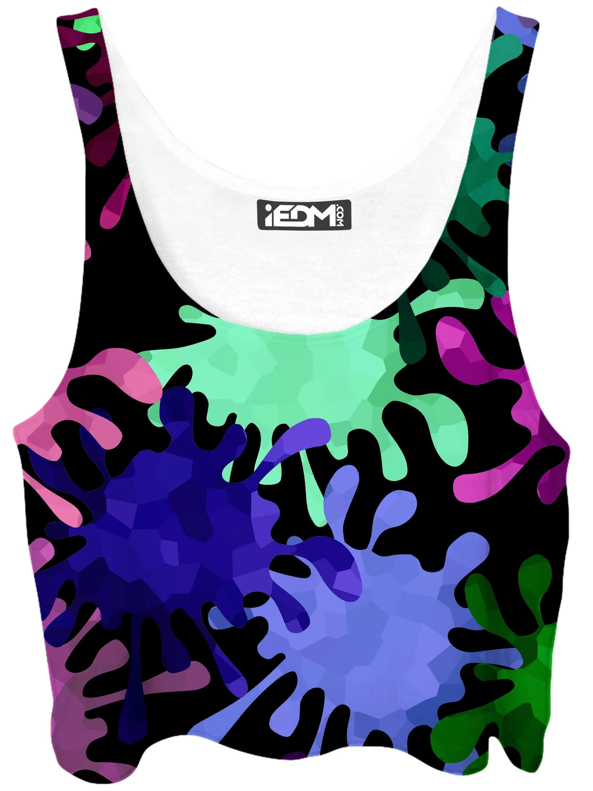 Tripadelic Splatter Crop Top sold by iEDM